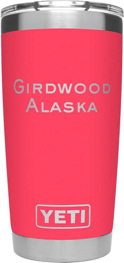 Harbor pink yeti rambler 20 oz top